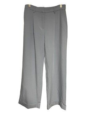 Nicole Miller New York Womens Light Blue Mid-Rise Wide Leg Pants Size 4  Office